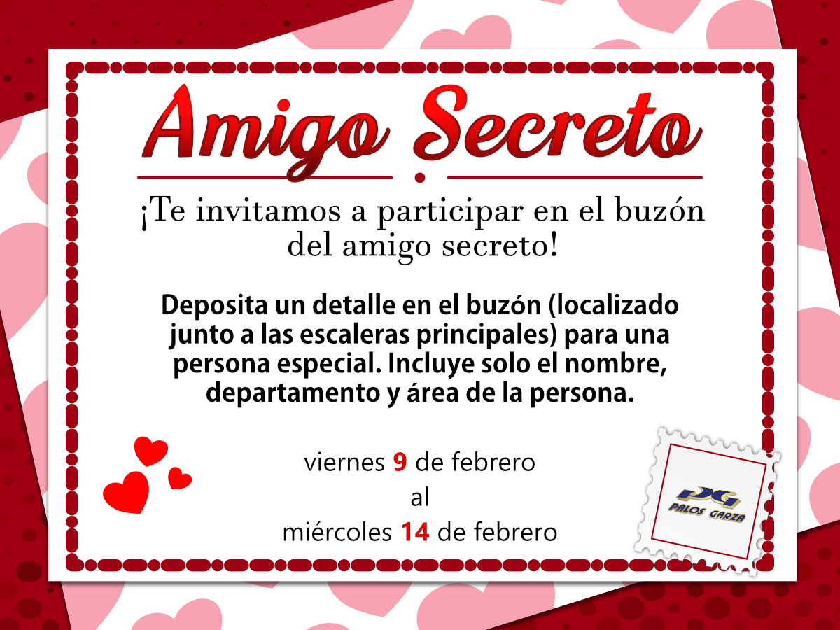 Aviso-Amigo Secreto 14 Febrero.